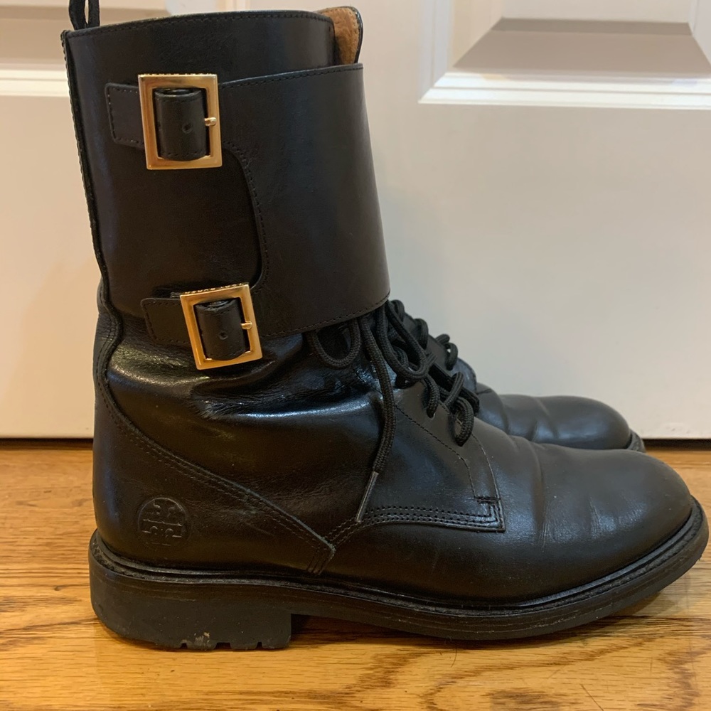 Tory Burch combat boots